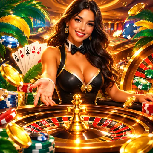 crupiê profissional em estúdio de cassino ao vivo